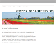 Tablet Screenshot of chaddsfordgreenhouses.com